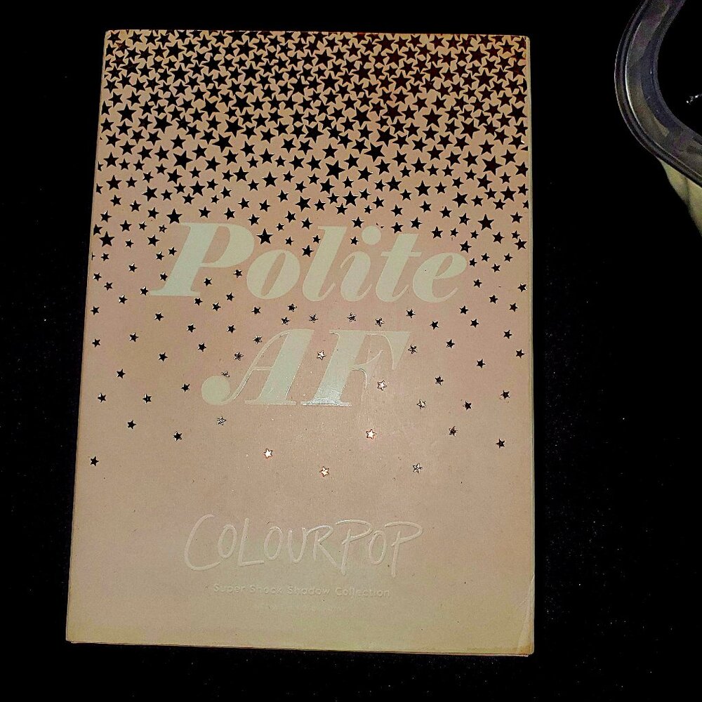 NWT, COLOURPOP "POLITE AF" SUPERSHOCK 6 COLOR SET.